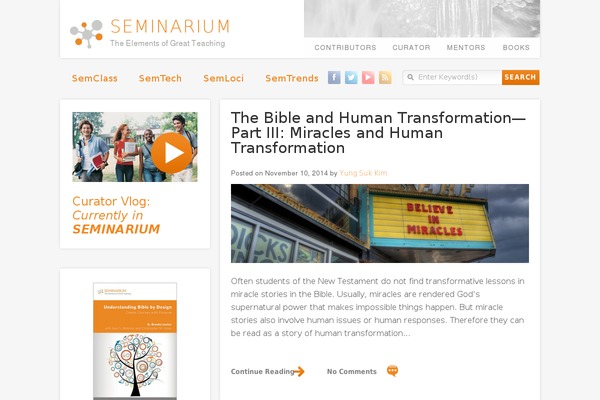 seminariumblog.org site used Seminarium-theme
