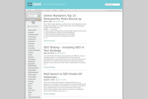 SEMI theme websites examples