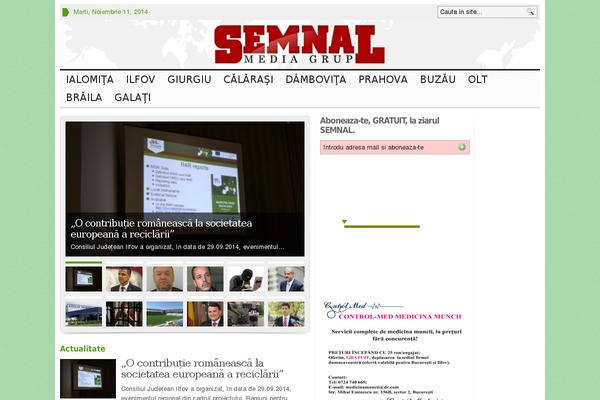 semnal.eu site used Semnal