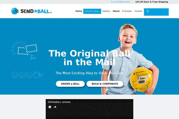 The Retailer Child theme site design template sample