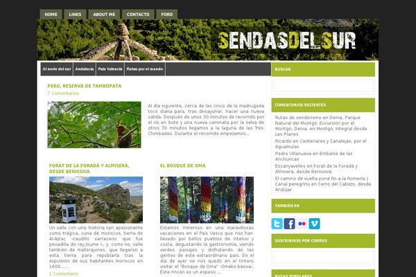 sendasdelsur.com site used Sendasdelsur2015