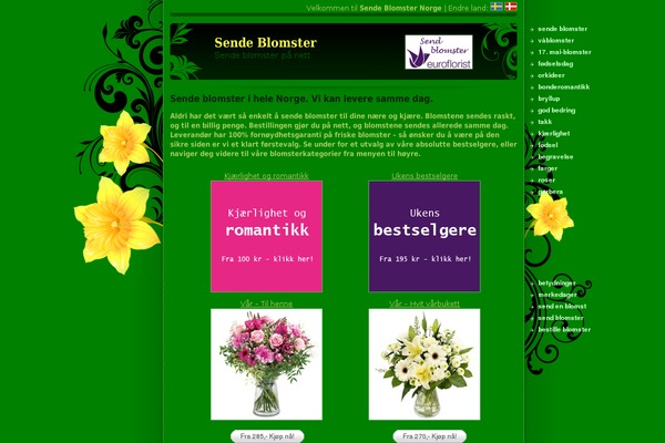 daffodil theme site design template sample