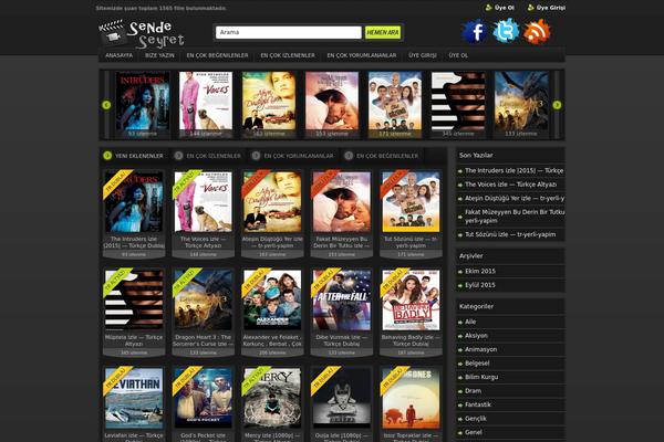 sendeseyret.com site used Trfilmizle.gen.tr