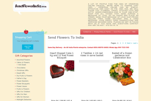 sendflowerindia.com site used Craftycart