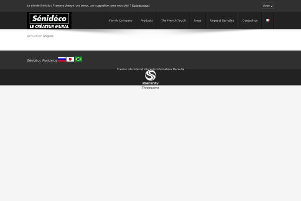 senideco.com site used Steelpress
