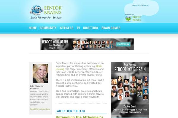 seniorbrains.com site used Braintrain