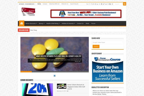 Sahifa theme site design template sample