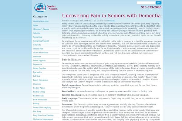 seniorhomehealthswohio.com site used Comfort-keepers