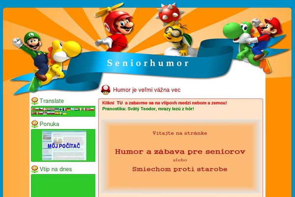 seniorhumor.org site used Bunnypresslite