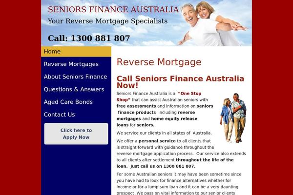 seniorsfinanceaustralia.com.au site used Seniors