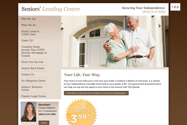 seniorslendingcentre.com site used Zillionlabs