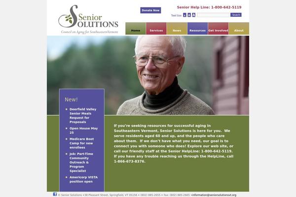 seniorsolutionsvt.org site used Seniorsolutions