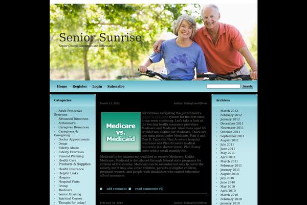 seniorsunrise.com site used Theme711