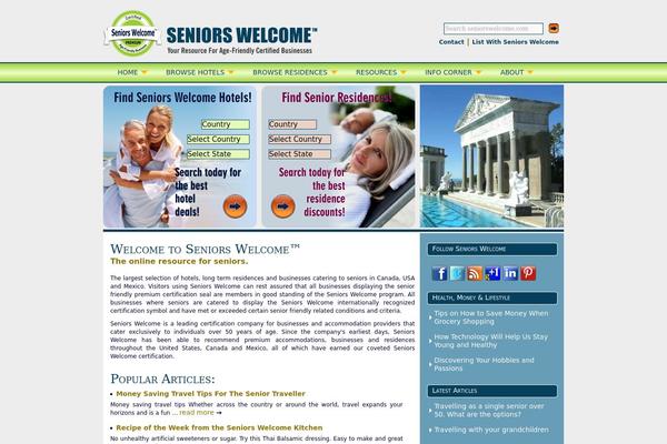 seniorswelcome.com site used Pet-theme