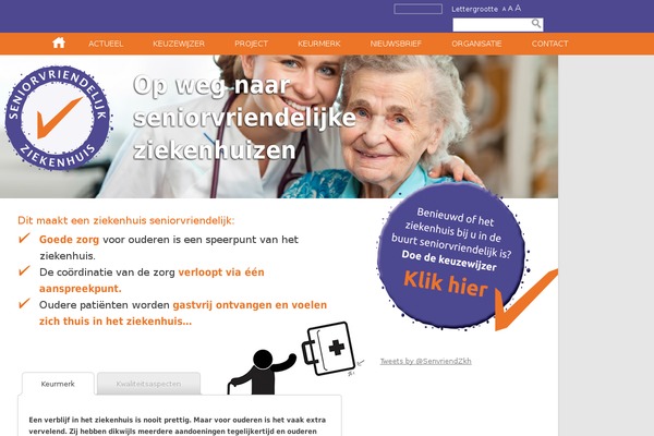 seniorvriendelijkziekenhuis.nl site used Seniorvriendelijkziekenhuis