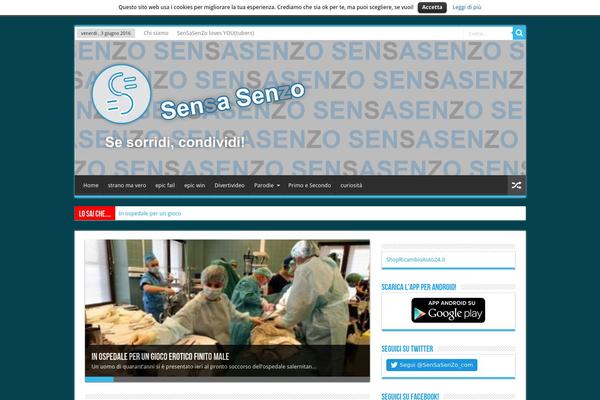 sensasenzo.com site used Sahifa theme