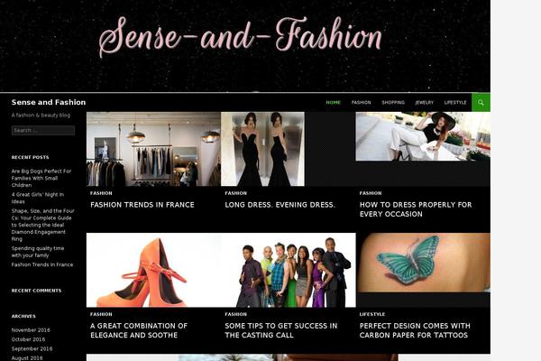 Twenty Fourteen theme site design template sample