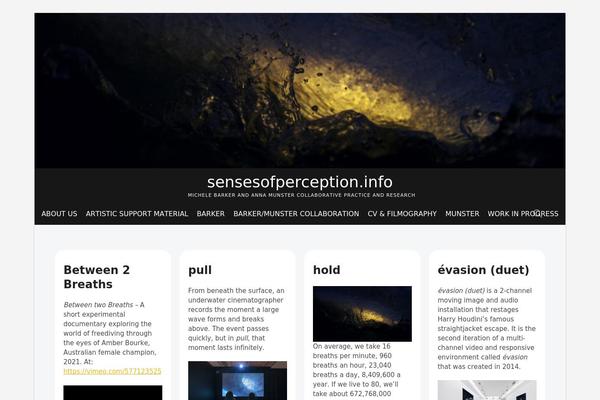 sensesofperception.info site used Webart
