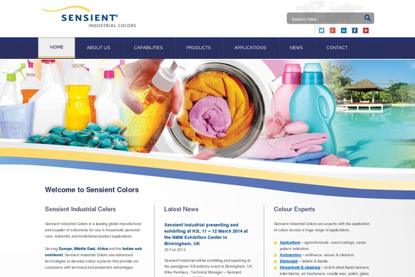 sensientindustrial-europe.com site used Sensient