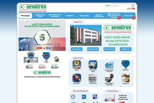 sensitron theme websites examples