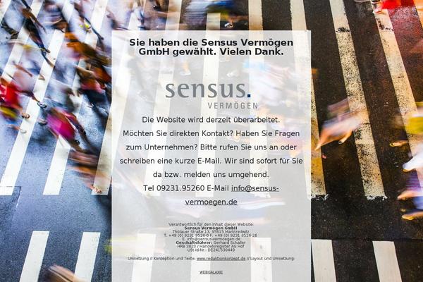 sensus-vermoegen.de site used Sensus