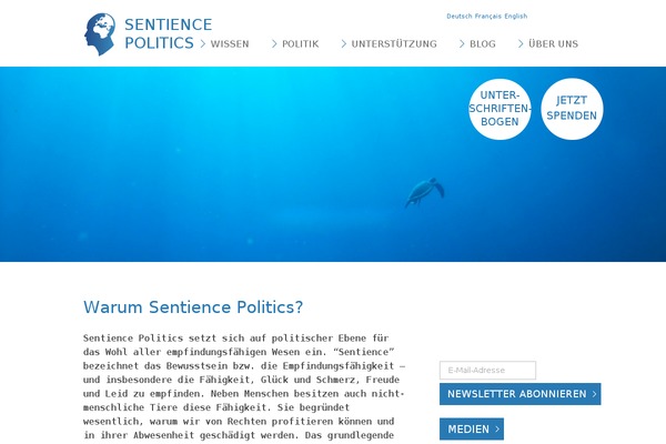 sentience.ch site used Veganwebagency