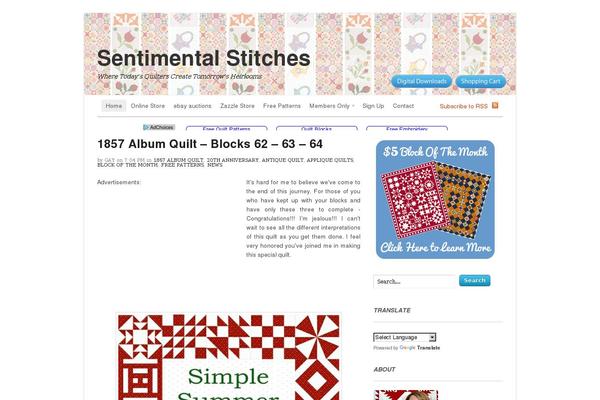 sentimentalstitches.net site used Wootheme