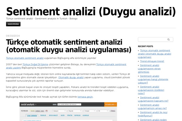 sentimentanalizi.com site used Blaskan