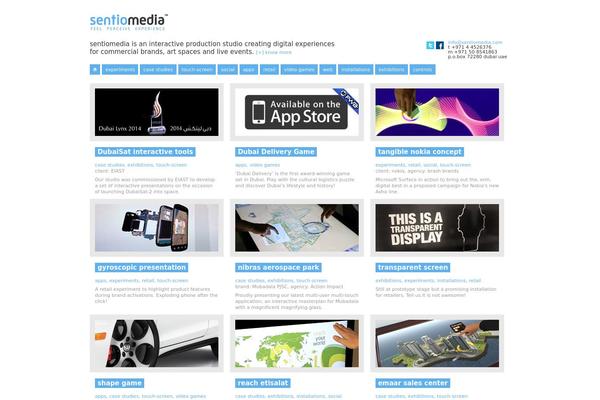 Sentio theme site design template sample