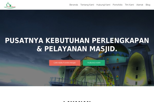 sentramasjid.com site used Tokob