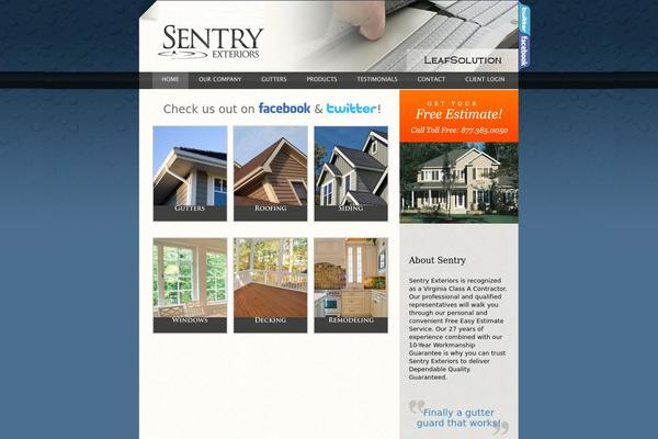 sentryexteriors.com site used Sentryexteriors