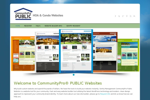Communitypro com. Web Sentry. Public сайта