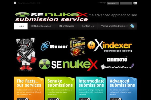 senukesubmissionservice.com site used Theme1124