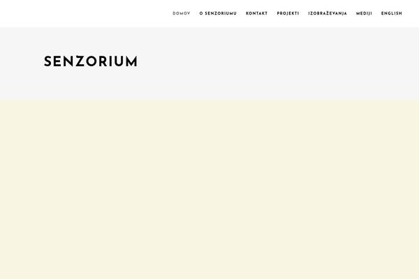 senzorium.com site used Cinerama