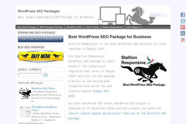 WordPress website example screenshot