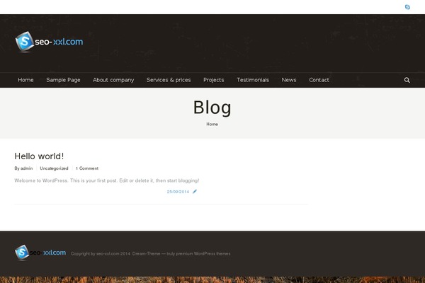 The7 theme site design template sample