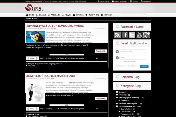 seo-z.pl site used Pozycjonowanie-style