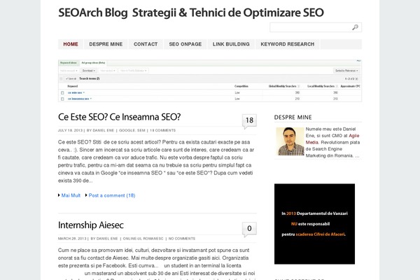 seoarch.ro site used BigFeature
