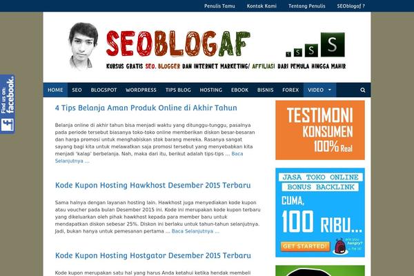 WordPress website example screenshot