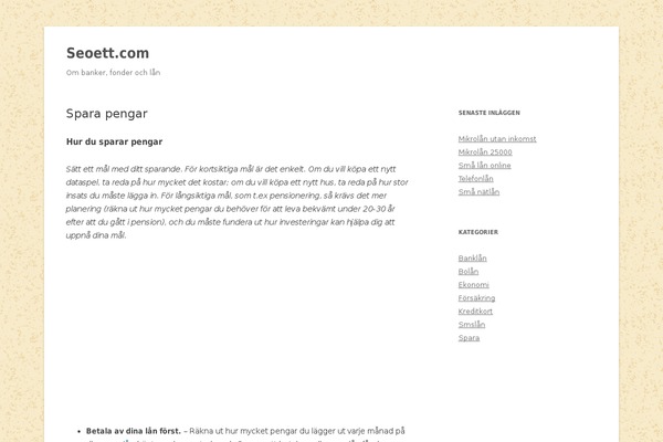 WordPress website example screenshot