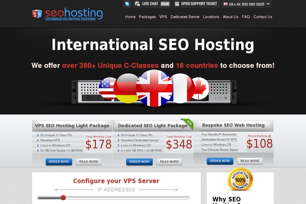 seohosting.co.uk site used Jv-hosting-child
