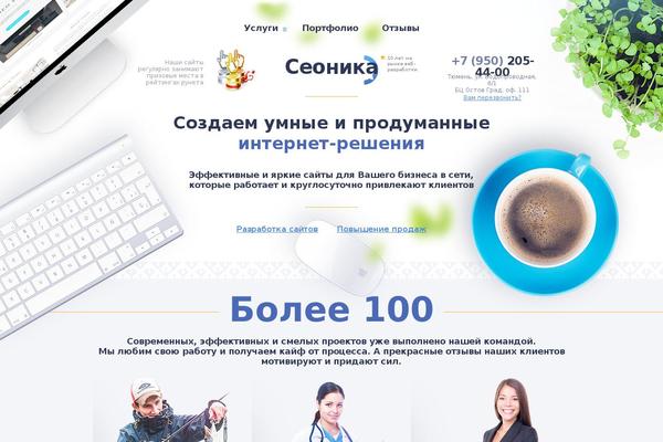 WordPress website example screenshot