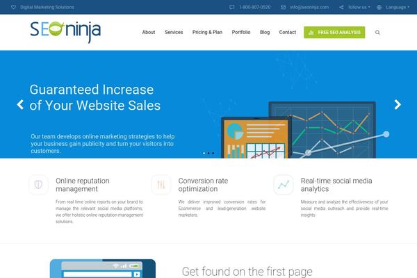 WordPress website example screenshot