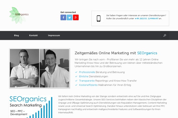 WordPress website example screenshot