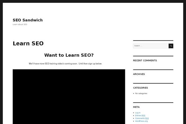 Twenty Sixteen theme site design template sample