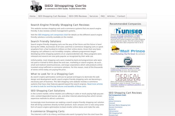 seoshoppingcarts.com site used New20100408
