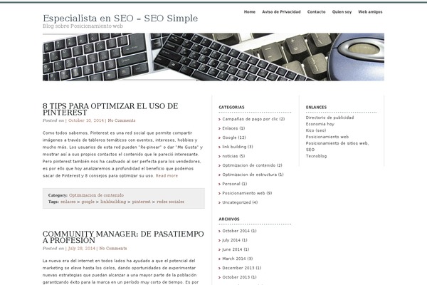 Elements of SEO theme site design template sample