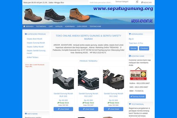 WordPress website example screenshot