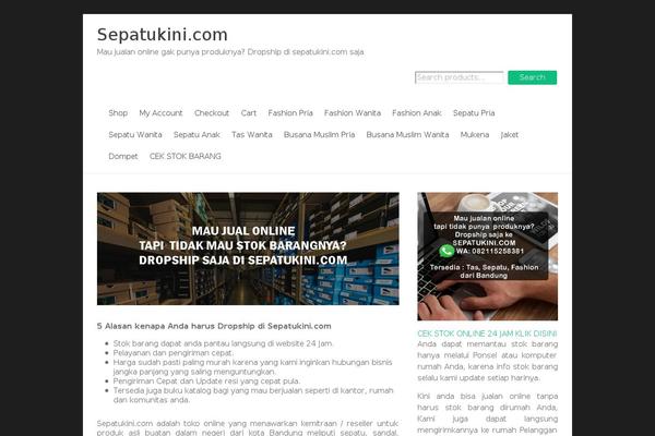 Spacious theme site design template sample