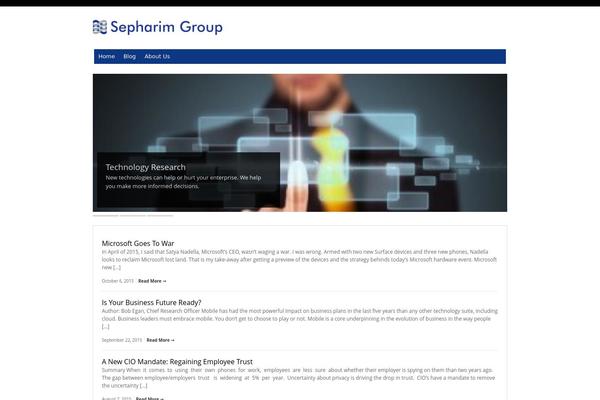 sepharimgroup.com site used WP-Bold v.1.09